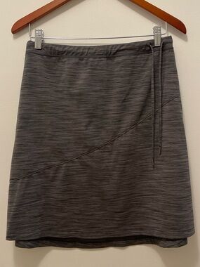 Kyodan Gray Heather A-Line Knit Skirt